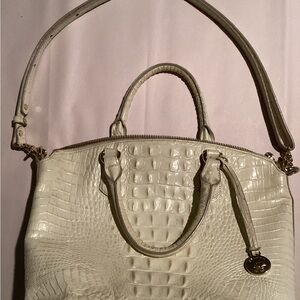 Brahmin Cream Duxbury Crossbody Bag, Seashell Melbourne